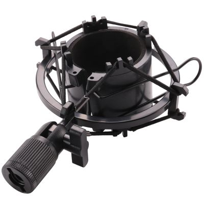 Universal 3KG Bearable Load Mic Microphone Shock Mount Clip Holder Stand Radio Studio Sound Recording Bracket Black Professional