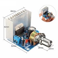 บอร์ด2x1 TDA7297 Ac/dc 12V 5W ช่องดิจิตอลแบบคู่ชุด DIY ของโมดูลเครื่องขยายเสียง