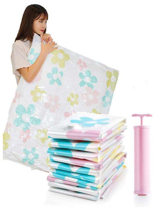 10PCS Vacuum Bag Storage Compressed Organizer With Hand Pump Lazada PH