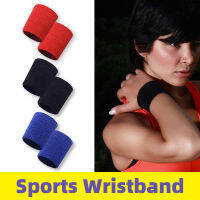 ปลอกข้อมือ แบบสั้นเนื้อผ้าฝ้ายแบรนด์แท้ หนานุ่มซับเหงื่อได้ดี Wristband Band Bracers Wrist Wrap