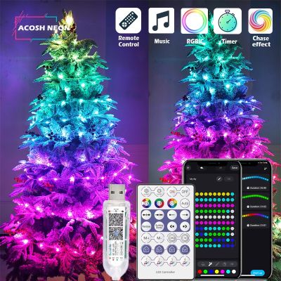 Smart Fairy String Lights Indoor lights APP &amp; Remote Control Music Sync LED String Lights Bluetooth Color Changing String Lights
