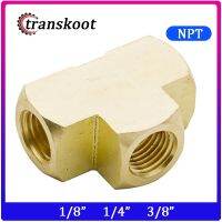 2pcs 3700 130438 1/8 quot; 1/4 quot; 3/8 quot; NPT Female Brass Barstock Pipe Fitting Brass Tee