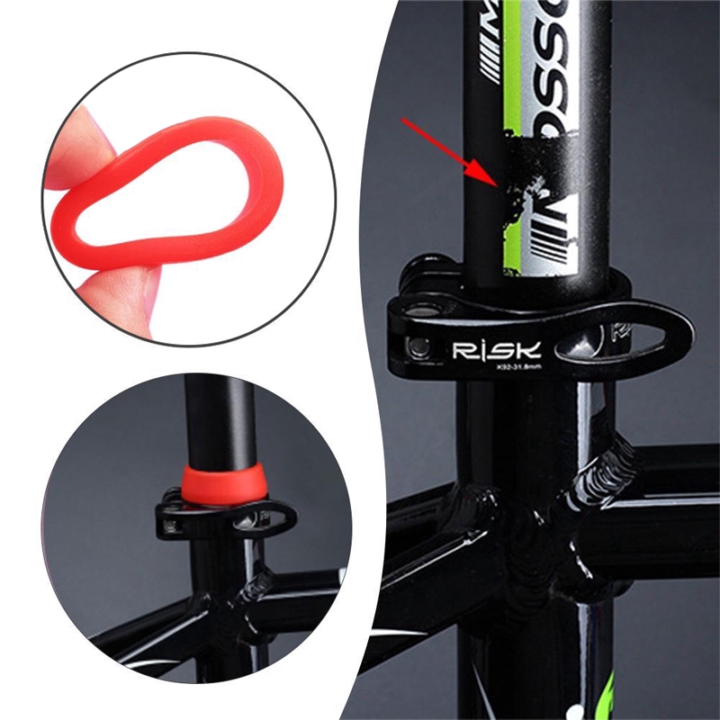 Bike Seat Post Ring Dust Cover Silicone Waterproof Bicycle Seatpost Case #S5 