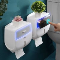 Modern Toilet Holder Waterproof Paper Towel Holder Wall Mounted Roll Paper Stand Case Tube Storage Box Bathroom Accessories