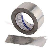 ❇✧✳ 1 Roll 20m x 50mm Aluminium Foil Adhesive Sealing Tape Thermal Resist Duct Repairs High Temperature Resistant