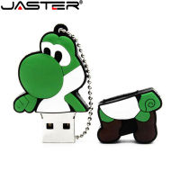 Hot JASTER การ์ตูนกบแฟลชไดรฟ์กระต่าย Pendrive 128GB 64GB USB 2.0 32GB ไดรฟ์ปากกา16GB U Disk 8GB Memory Stick ของขวัญ Key Chain