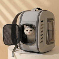 Cat Carrier กระเป๋าเป้สะพายหลัง Breathable Cat Travel กระเป๋าสะพายกลางแจ้งสำหรับสุนัขขนาดเล็กแมวแบบพกพาบรรจุภัณฑ์อุปกรณ์สัตว์เลี้ยงพับได้