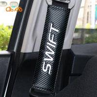 GTIOATO สำหรับ Suzuki Swift ที่หุ้มเข็มขัดนิรภัยรถยนต์ คาร์บอนไฟเบอร์ ปลอกหุ้มเข็มขัดนิรภัย ปลอกเข็มขัดนิรภัย ที่หุ้มเข็มขัดนิรภัย รถยนต์อุปกรณ์ภายในรถยนต์