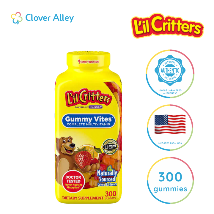 L'il Critters Gummy Vites Multivitamins for Kids, 300 Gummy Bears (10/