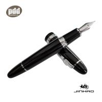 JINHAO 159 ปากกาหมึกซึม จิ้นห่าว 159 ด้ามดำ คลิปเงิน พร้อมที่สูบหมึกในด้าม - JINHAO 159 Fountain Pen Black Chrome Trim with ink converter ปากกาพร้อมที่สูบหมึก ปากกาคุณภาพ ราคาถูก [เครื่องเขียน pendeedee]