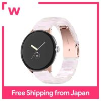 [Miimall] Google Pixel ที่เข้ากันได้สายนาฬิกาข้อมือ Google Google Pixel Watch สายวัสดุเรซิ่นเรซิ่นสามารถปรับตัวกันกระแทกถอดออกได้ง่ายน้ำหนักเบาเหมาะสำหรับผู้ชายและผู้หญิงพิกเซลสายนาฬิกาข้อมือ Google Pixel สายทดแทน (สีชมพูอ่อน)