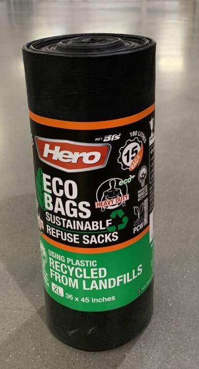 ็hero-ถุงขยะม้วนสีดำ-hero-รุ่นรักษ์โลก-นวัตกรรมจากขยะรีไซเคิล-หนา-ทน
