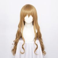 TIGER DRAGON Toradora! Aisaka Taiga Cosplay Wigs 80cm Long Wavy Heat Resistant Synthetic Hair Wig + Wig Cap Wig  Hair Extensions Pads