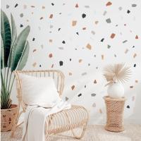 Terrazzo Pattern Irregular Stone Shape  Wall Stickers for Living Room Bedroom Bathroom Decorative Wall Decals Home Decor Murals Wall Stickers  Decals