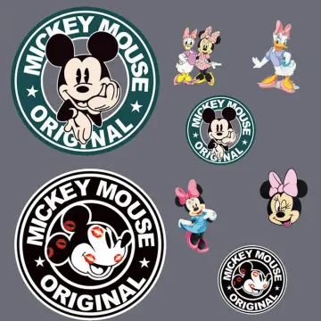 Mickey Minnie Mouse Iron on Clothing Sticker Women Cartoon Patches Daisy  Donald Duck Hot Transfer Sticker