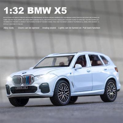 ใหม่132 BMW X5รถ SUV รุ่น Die Cast ยานพาหนะล้อแม็กของเล่นจำลองที่มีหกประตูเปิดเสียงและแสงของเล่นของขวัญสำหรับเด็ก