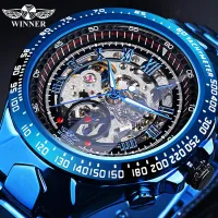 ---Fashion mens watch238814✳♟ Factory watch T - WINNER WINNER hollow out mens automatic mechanical watch male table steel belt table