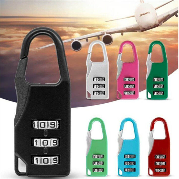 TSA Approved Dimple Key Luggage Lock - TSA006 Key, Ultra-Secure Small Size Lock. Black 4 Locks