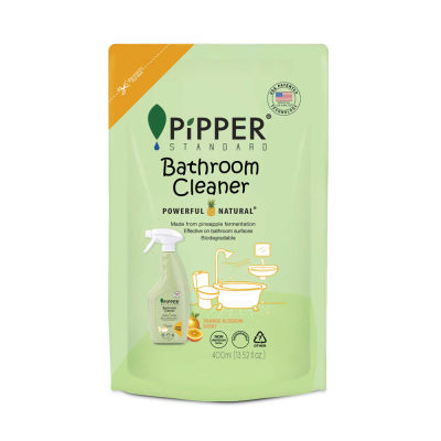 Pipper Standard Refill Bathroom Cleaner Orange Blossom Scent ผลิตภัณฑ์ทำความสะอาดห้องน้ำ กลิ่นออเร้นจ์ บลอสซั่ม (400 ml)