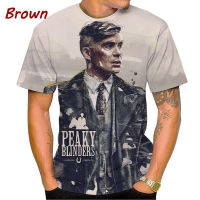 ฤดูร้อนคลาสสิกทีวีซีรีส์ Peaky Blinders พิมพ์ 3D ลำลองชายเสื้อถัก Unisex แขนสั้นเสื้อถักถนน s-5XL