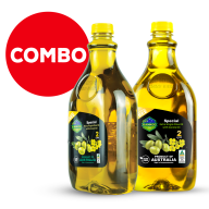[Combo 2 chai 2 lít] Dầu Oliu Hạt Cải Extra Virgin Olive Oil with Canola Oil hãng Kankoo nhập khẩu chính hãng từ Úc - dùng cho các món trộn salad, chiên, xào, an toàn cho sức khỏe cả gia đình thumbnail