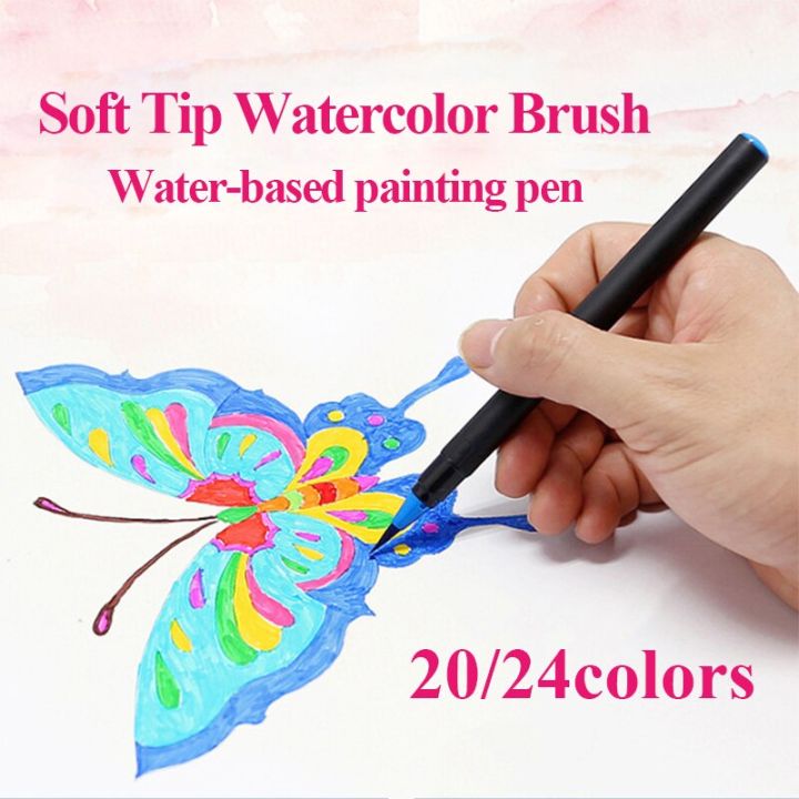 watercolor-brush-marker-pen-20-24-colors-washable-soft-head-tip-smooth-ink-brush-for-chinese-ink-painting-hand-painted-graffiti