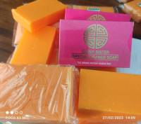 สบู่ขัดหน้าขาว ขัดผิวขาว สเปเชียล สีส้ม  Gluta Orange Soap #สินค้ามีหลายตัวเลือก ตรวจสอบให้ถูกใจนะค่ะ#