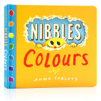 Nibble book little yellow monster nibbles color English original picture book nibbles colors hole Book tear not rotten cardboard book color enlightenment cognitive fun flip game picture book Emma yarlett