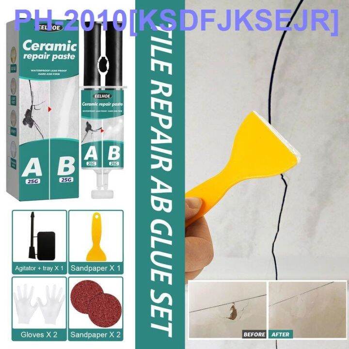 EELHOE Tile Repair AB Glue Set Metal Tile Filling Cracks And Leakage ...