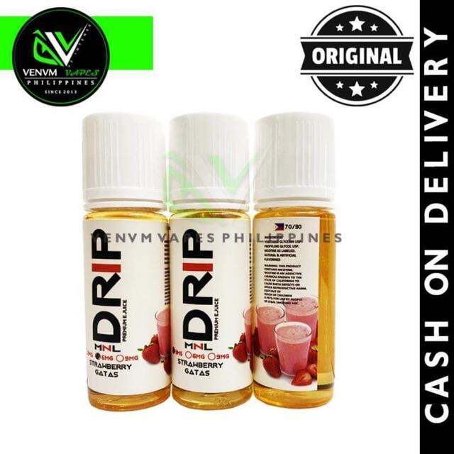 DRIP MANILA STRAWBERRY GATAS EJUICE 3MG AND 6MG Lazada PH