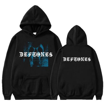 Deftones Rock Band Skull Print Hoodies Men Punk Hip Hop Sweatshirt Gothic Vintage Harajuku Oversized Pullover Streetwear Size XS-4XL