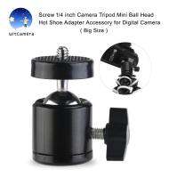 Screw 1/4 inch Camera Tripod Mini Ball Head Hot Shoe Adapter Accessory for Digital Camera(Big Size) / สกรู 1/4 นิ้วกล้องขาตั้งกล้องหัวบอลมินิรองเท้าฮอตอะแดปเตอร์อุปกรณ์เสริมสำหรับกล้องดิจิตอล (ขนาดใหญ่)