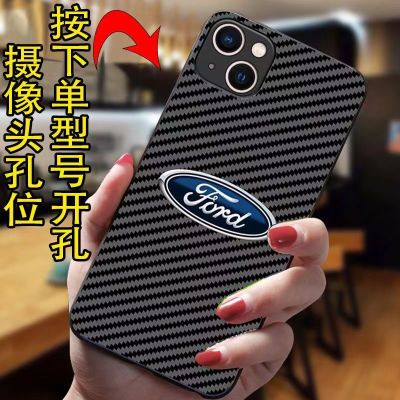 เคสสำหรับไอโฟนโทรศัพท์กันกระแทก Ford 14 /Pro/plus /Pro Max/ 13/12/11-กระจกป้องกัน