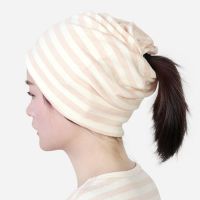 Confinement night cap air-conditioned room sleeping special anti-blowing headgear womens cotton cap autumn and winter thin section breathable mens sleep hat