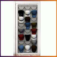 【ส่งจากไทย】Baseball Hat Rack 24 Clear Hanging Cap Organizer Complete with Over Door Hooks