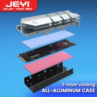 JEYI SSD Cooling M.2 Heatsink NVME Heat sink NGFF M.2 2280 Aluminum Cooler Thermal Conductivity Silicon Wafer Cooling Heatsinks