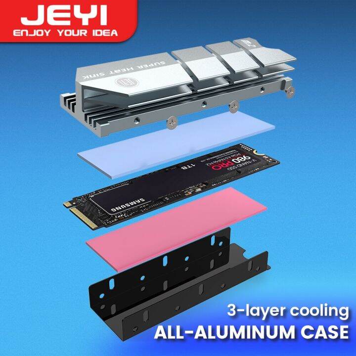 JEYI SSD Cooling M.2 Heatsink NVME Heat sink NGFF M.2 2280 Aluminum