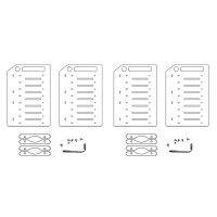 2pcs 3.5 Inch HDD Hard Drive Cage 8X3.5 Inch HDD Cage Rack DIY Hard Disk Case for BTC Mining Computer Storage Expansion