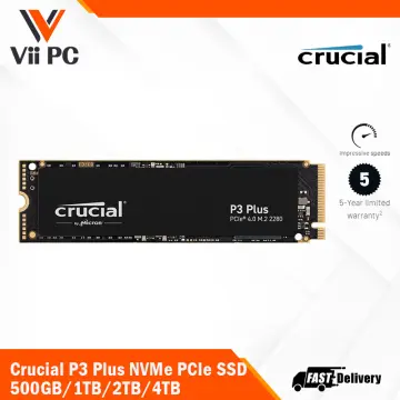 Crucial 2TB P3 Plus NVMe PCIe 4.0 M.2 Internal SSD CT2000P3PSSD8