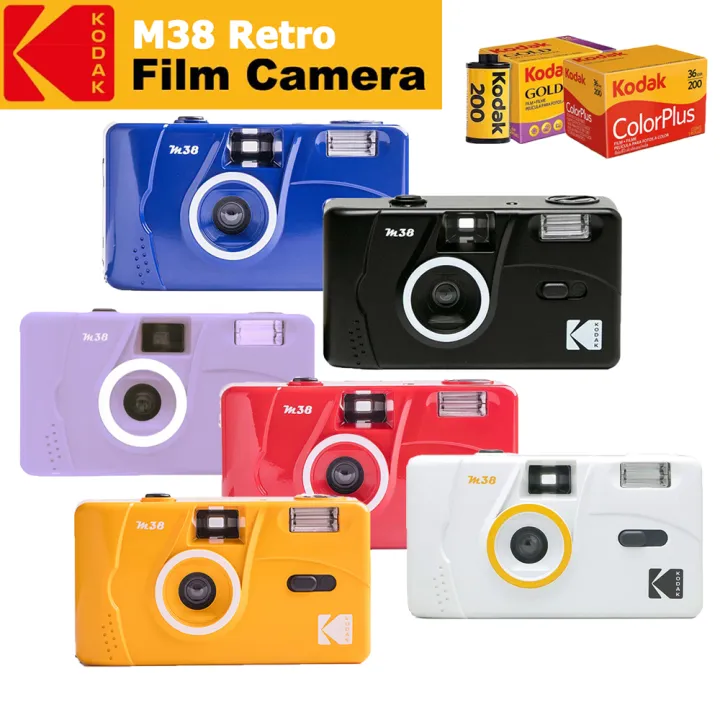 [Ready Stock] Kodak M38 Film Camera with Film Kodak Gold 200 35mm Roll