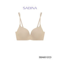 Sabina เสื้อชั้นใน Invisible Wire (ไร้โครง) รุ่น Doomm Doomm รหัส SBA6012CD สีเนื้อเข้ม ag