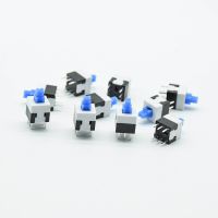 10pcs NEW 8X8mm Blue Cap mini Self-locking/reset Type Square push button Switch 8*8 mm micro  Power Points  Switches Savers