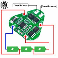 3S 12V 18650แผ่นป้องกันแบตเตอรี่ลิเธียม11.1V 12.6V Overcharge 3ก้อน8A 3ก้อน BMS PCM Li-Ion PCB