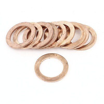 10pcs 21x30x2mm Copper Flat Washer Gasket Ring Seal Fitting Tightening Fasteners Nails  Screws Fasteners