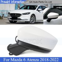 ชุดประกอบกระจกมองหลังประตูด้านนอก7ขา CAPQX 7/8/9ขาสำหรับ Mazda 6 Atenza 2018 2019 2020 2021 2022กระจกมองหลังกระจกด้านข้าง