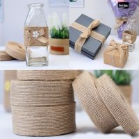 10Yards Natural Vintage Burlap Jute Ribbons Christmas birthday party wedding Handwork Gift Wrapping decoration DIY fabric ribbon