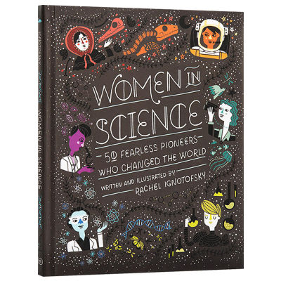 Fearless influence on world history 50 female scientists English original book women in science childrens English popular science picture book English inspirational biography full color hardcover folio