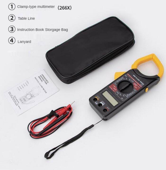 Digital clamp on multimeter Dt266 1000A DC / AC multimeter NCV vehicle