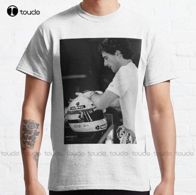 New Ayrton Senna Classic Ayrtonsenna Senna T-Shirt Cotton Tee Shirt S-5Xl mens tshirt Custom aldult Teen unisex