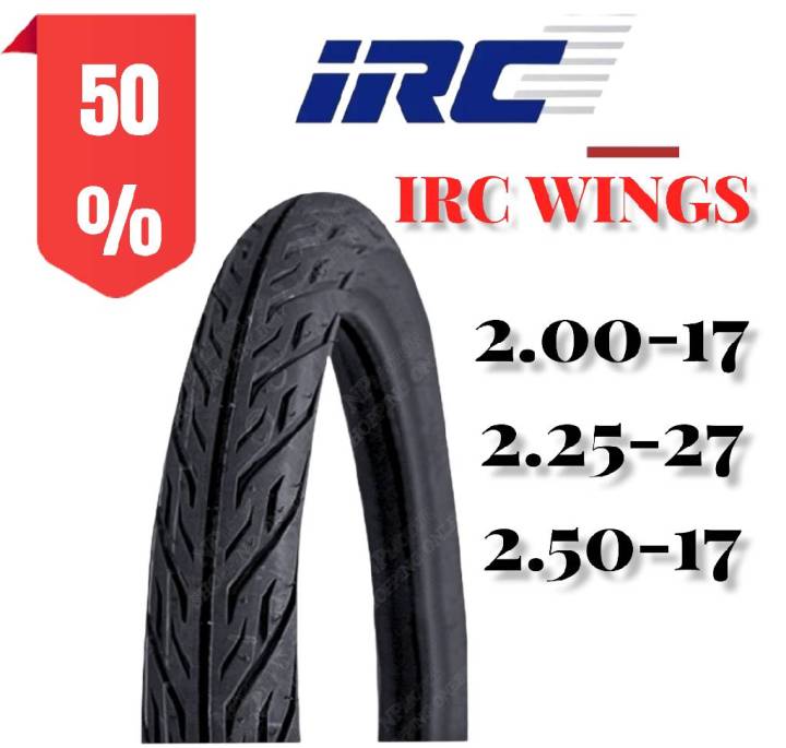 ยางนอก-irc-wings-nr77-สำหรับใส่รถมอเตอร์ไซด์-เลือกขนาดในตัวเลือกด้วยค่ะ-มีส่วนลดค่าส่ง